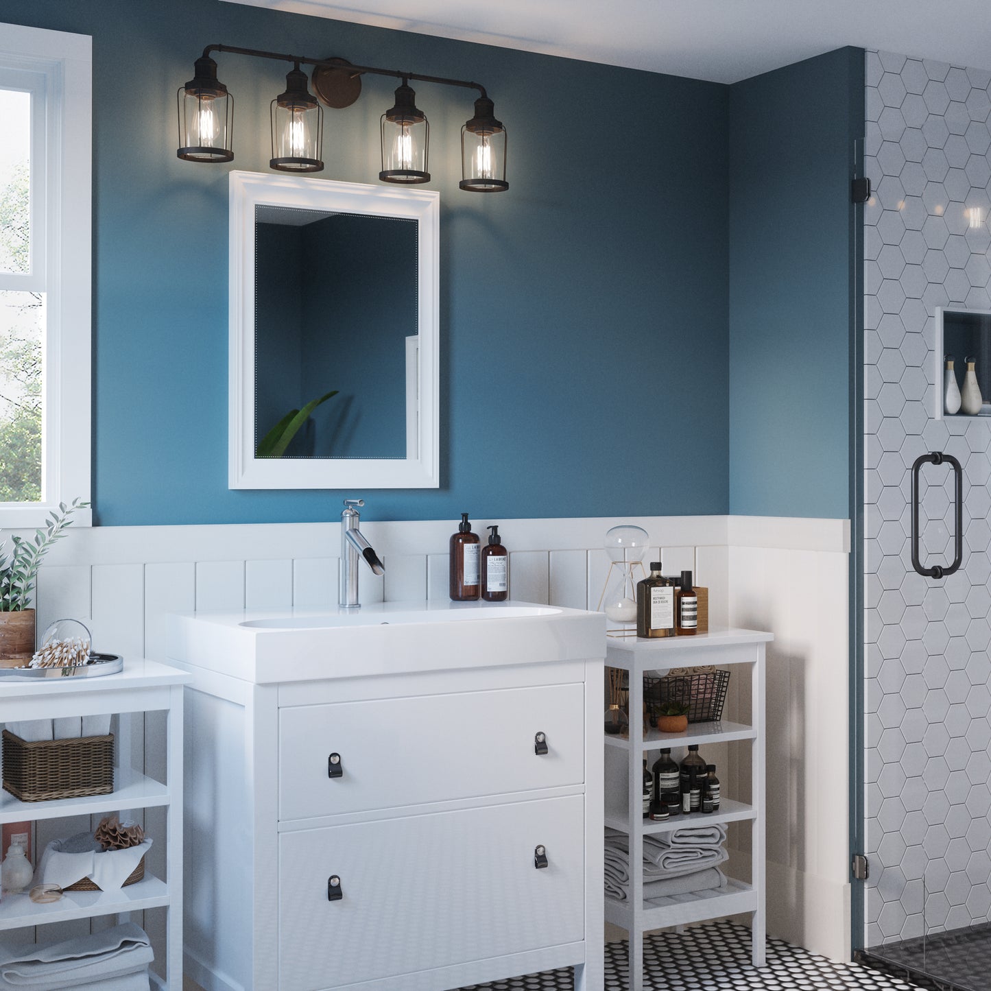 Quoizel Ludlow Bath Light, Earth Black