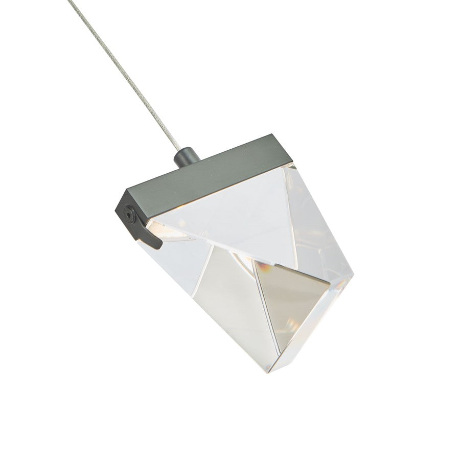 Abra Lighting Atlas 1 Light Diamond Pendant/Canopy/Driver, Black