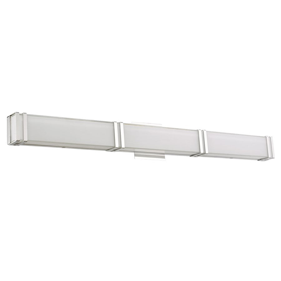 Abra Lighting Cosmo 1 Light 36" Miter Brackets LED Vanity, Chrome