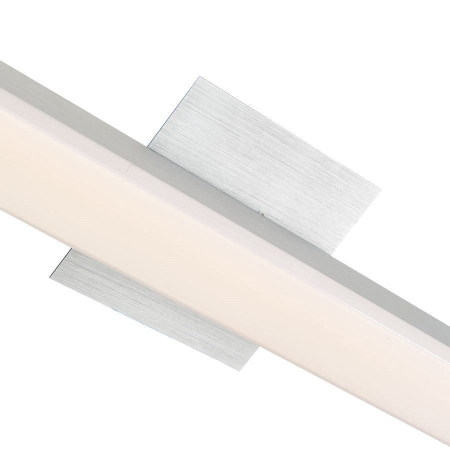 Abra Lighting Sabre 1 Light 24" Floating Backplate Vanity, Aluminum