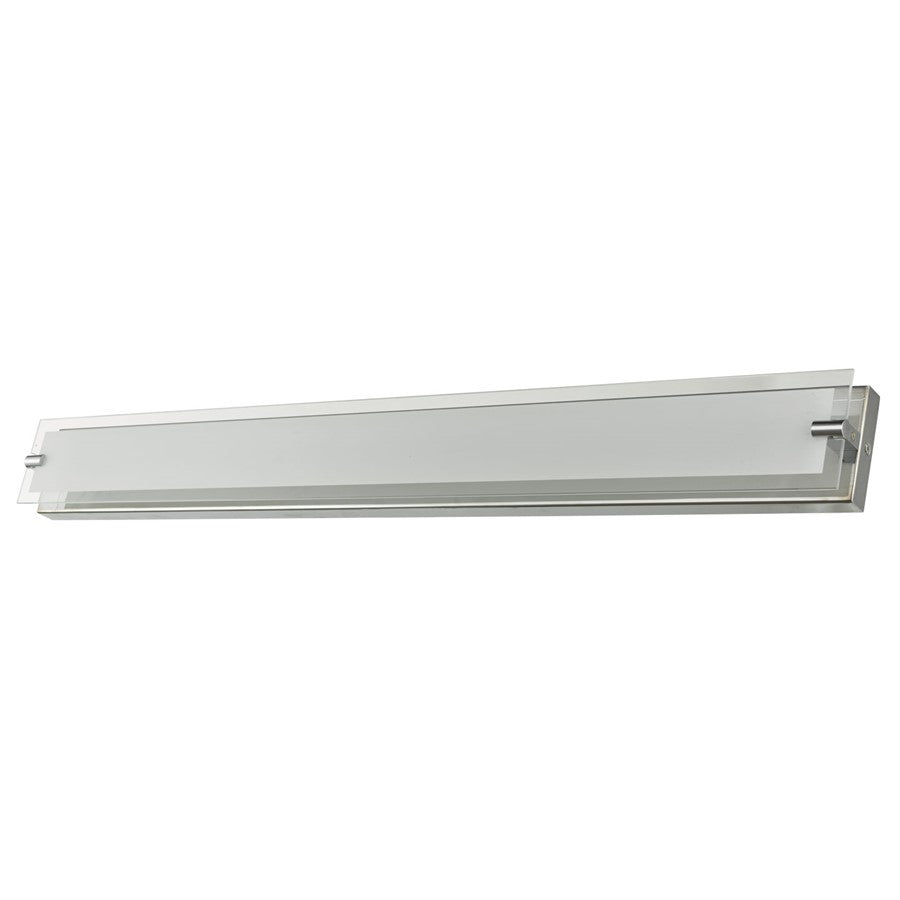 Abra Lighting Blaze 1 Light 40" Vanity/Edged Frost Panel, Chrome