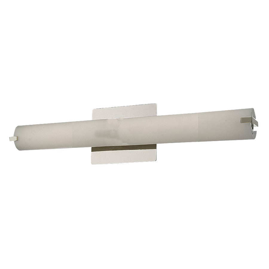 Abra Lighting Squire 1 Light 20" Round Opal Glass Vanity, Nickel