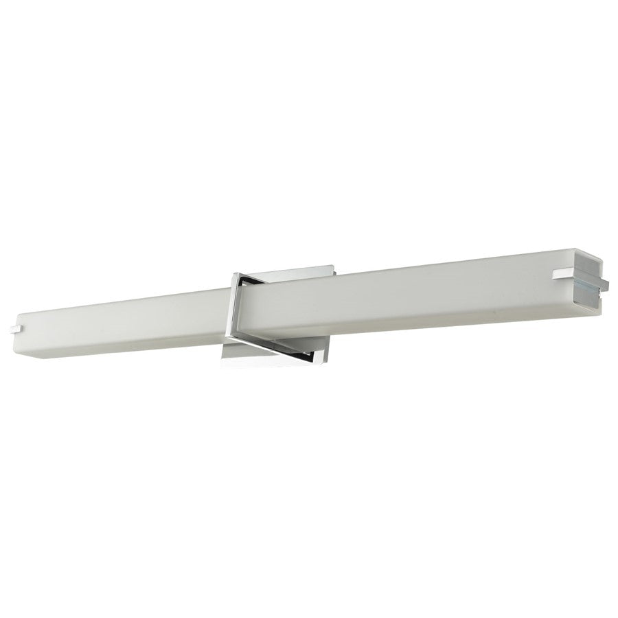 Abra Lighting Squire 1 Light 38" Square Wall Fixture, Chrome