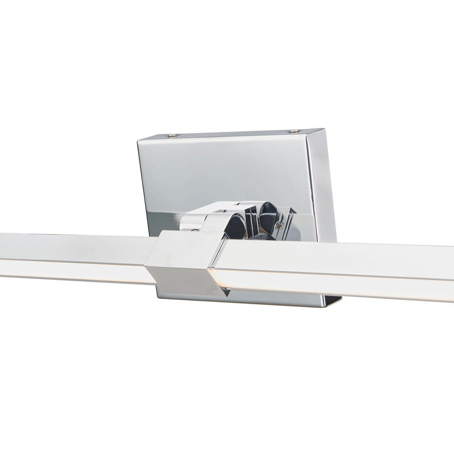 Abra Lighting Epee 1 Light 42" Pivoting Arm Vanity Bar, Chrome