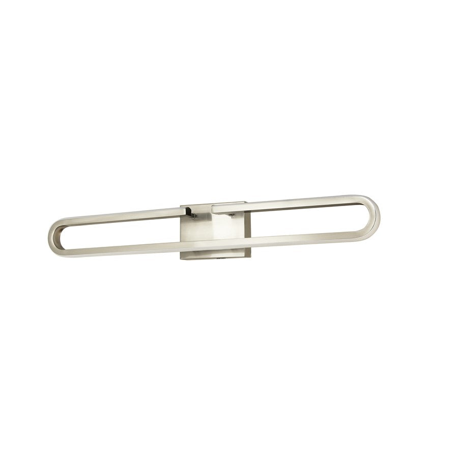 Abra Lighting Speedway 32" Split Oval LED Vanity, Nickel