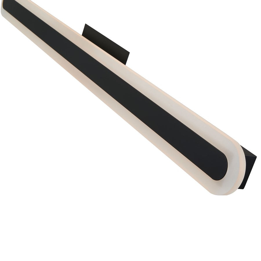 Abra Lighting Camy 1 Light 40" Solid Acrylic Vanity, Black