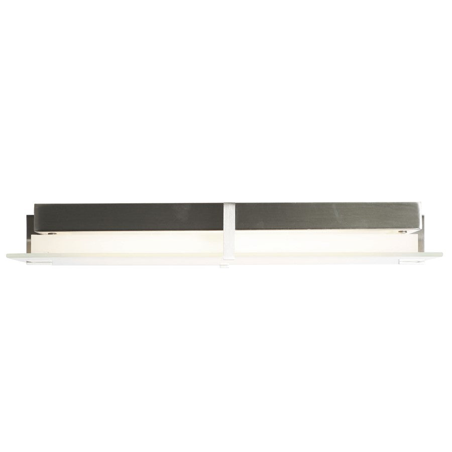 Abra Lighting Matrix 1 Light 15" Flat Square Flushmount, Nickel