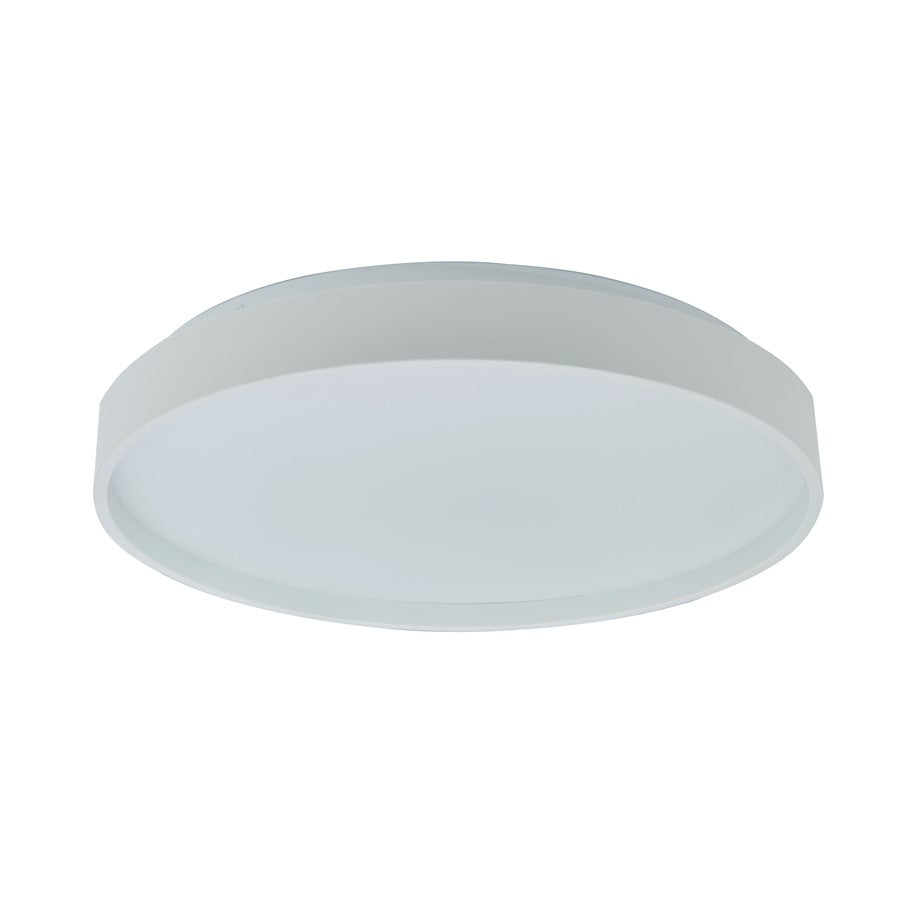 Abra Lighting Tambourine 1 Light 10" Flushmount, White