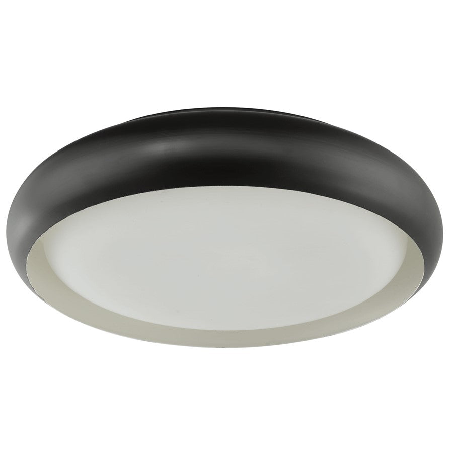 Abra Lighting Euphoria 1 Light 18" Curved Frame/Opal, Bronze