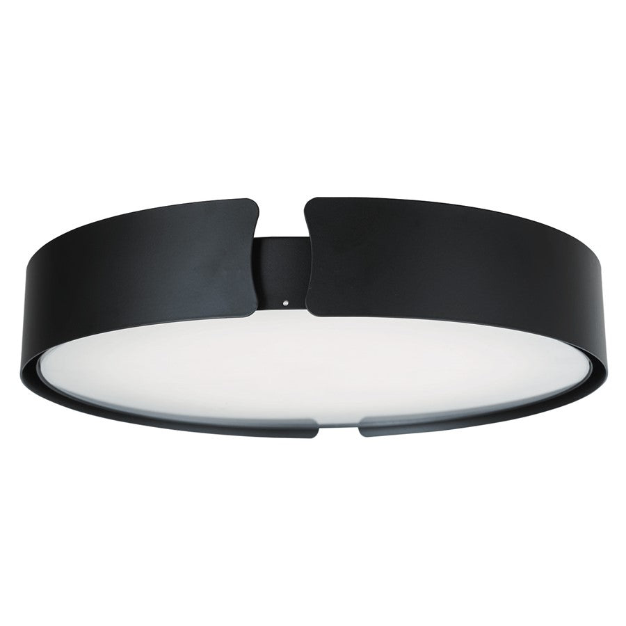 Abra Lighting Mystic 1 Light 14" Split Frame Flushmount, Black