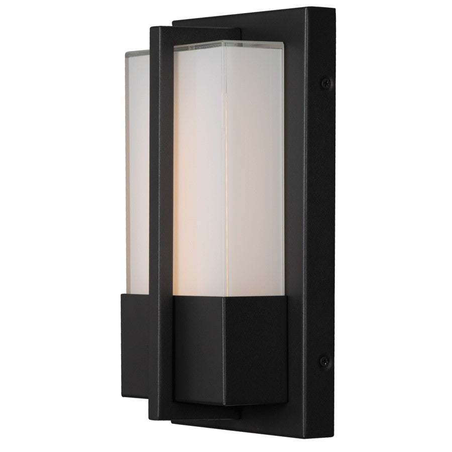 Abra Lighting Neutron 1 Light 11" Wall Fixture, Black