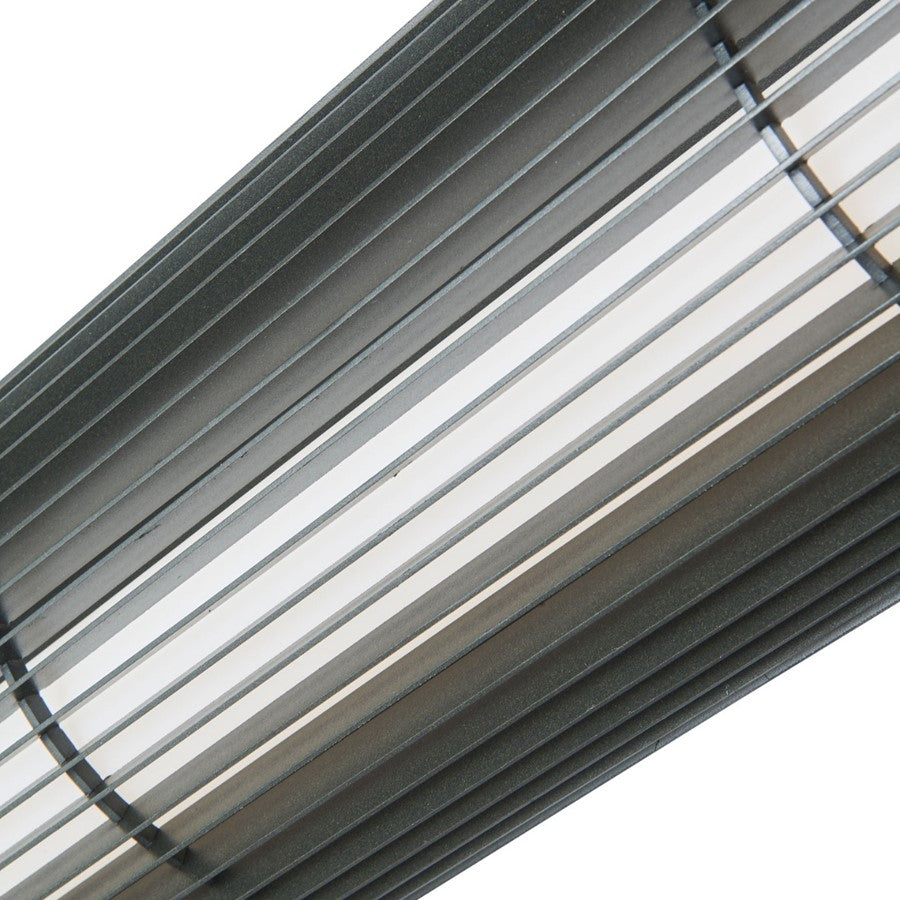 Abra Lighting Lava 1 Light 30" Wall Fixture, Matte Black