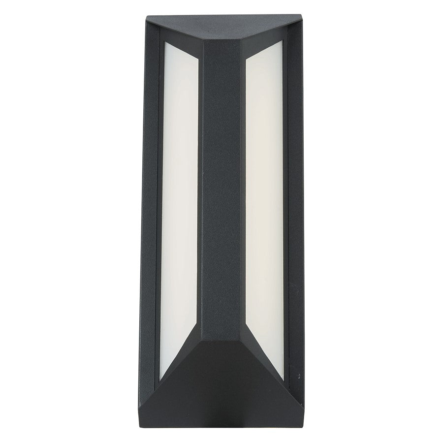 Abra Lighting Newport 1 Light 12" Angled Side Wall Fixture, Black