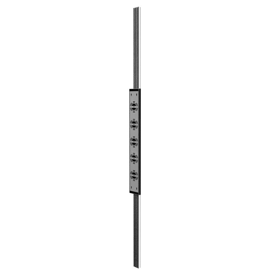 Avenue Lighting Avenue Outdoor 88in LED Sconce | Modern Black Aluminum and Acrylic | Exterior Walls & Covered Patios | Model AV2188-BLK