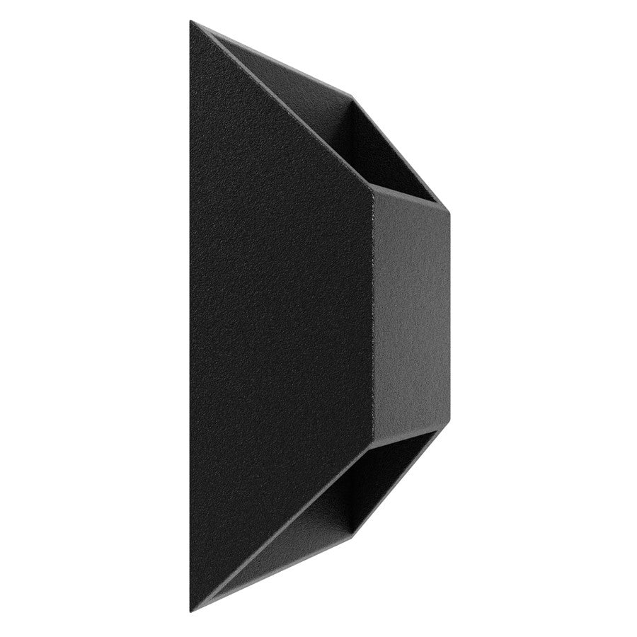 Avenue Lighting Avenue Outdoor 12in 1-Light LED Wall Sconce | Modern Black Aluminum | Covered Patio & Entryway | 7 x 4 x 12 in | Model AV9900-BLK
