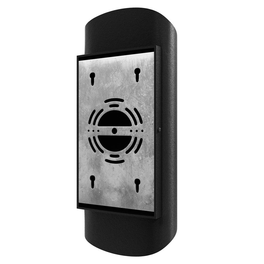 Avenue Lighting Avenue Outdoor 14in 1-Light Outdoor Sconce | Modern Black Aluminum Curved | Entryway & Covered Patio | Model AV9909-BLK