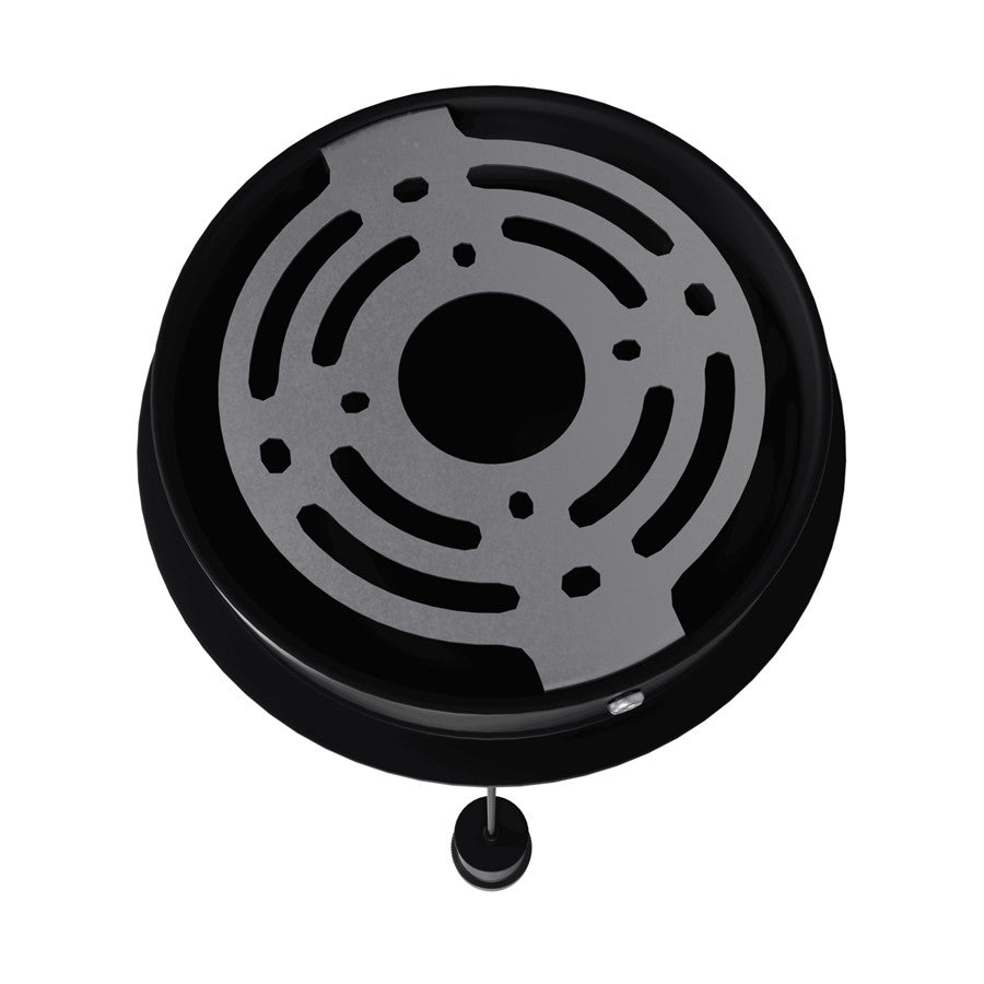 Avenue Lighting Cicada 15in 1-Light Pendant | Art Deco Black and Knurled Black Aluminum | Kitchen Island & Dining Room | Model HF1081-BLK