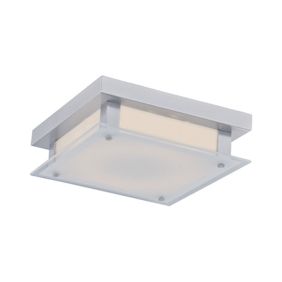 Avenue Lighting Cermack St. 12in 1-Light Flush Mount | Modern Polished Chrome and Glass | Hallway & Bathroom Ceiling Light | Model HF1104-CH