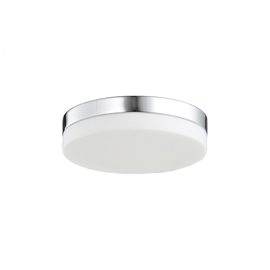 Avenue Lighting Cermack St. 6in 1-Light Flush Mount | Modern Polished Chrome and Glass | Hallway & Bathroom Ceiling Light | Model HF1105-CH