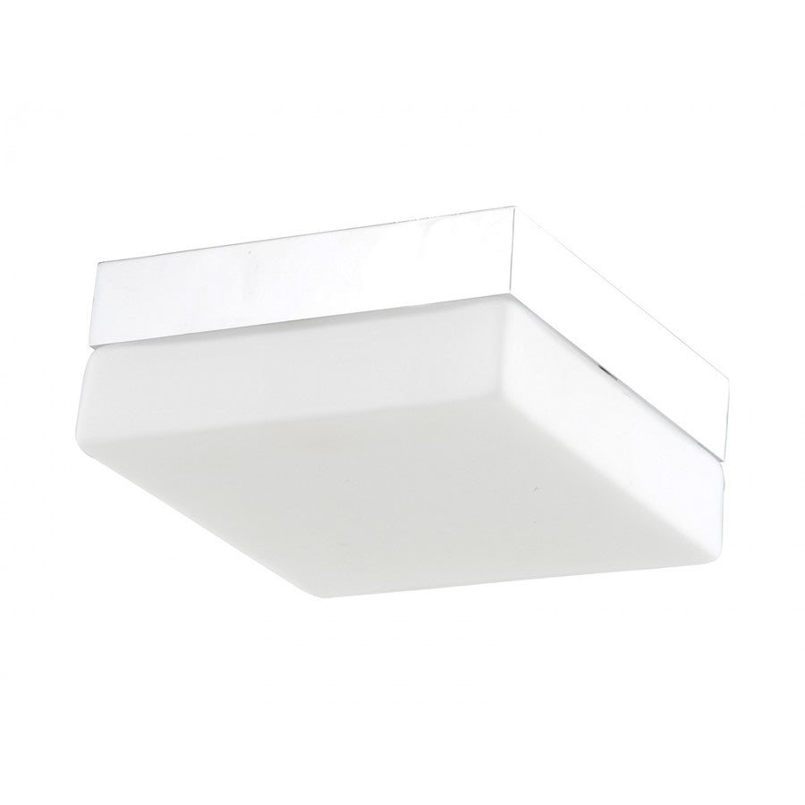 Avenue Lighting Cermack St. 11in 1-Light Flush Mount | Modern Polished Chrome and Glass | Hallway & Bedroom Ceiling Light | Model HF1110-CH