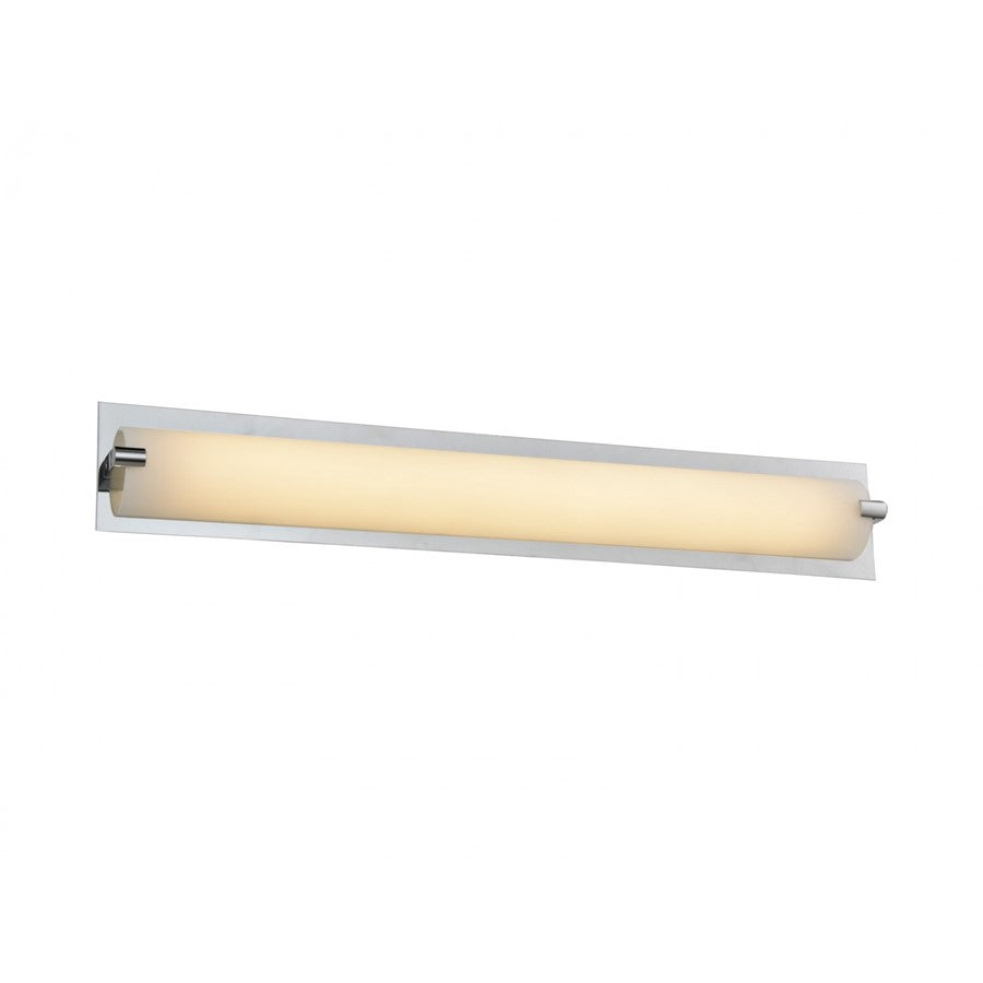 Avenue Cermack St. 26in 1-Light LED Vanity Light | Modern Polished Chrome and Glass | Bathroom Vanity | 26 x 4 x 2 in | Model HF1115-CH