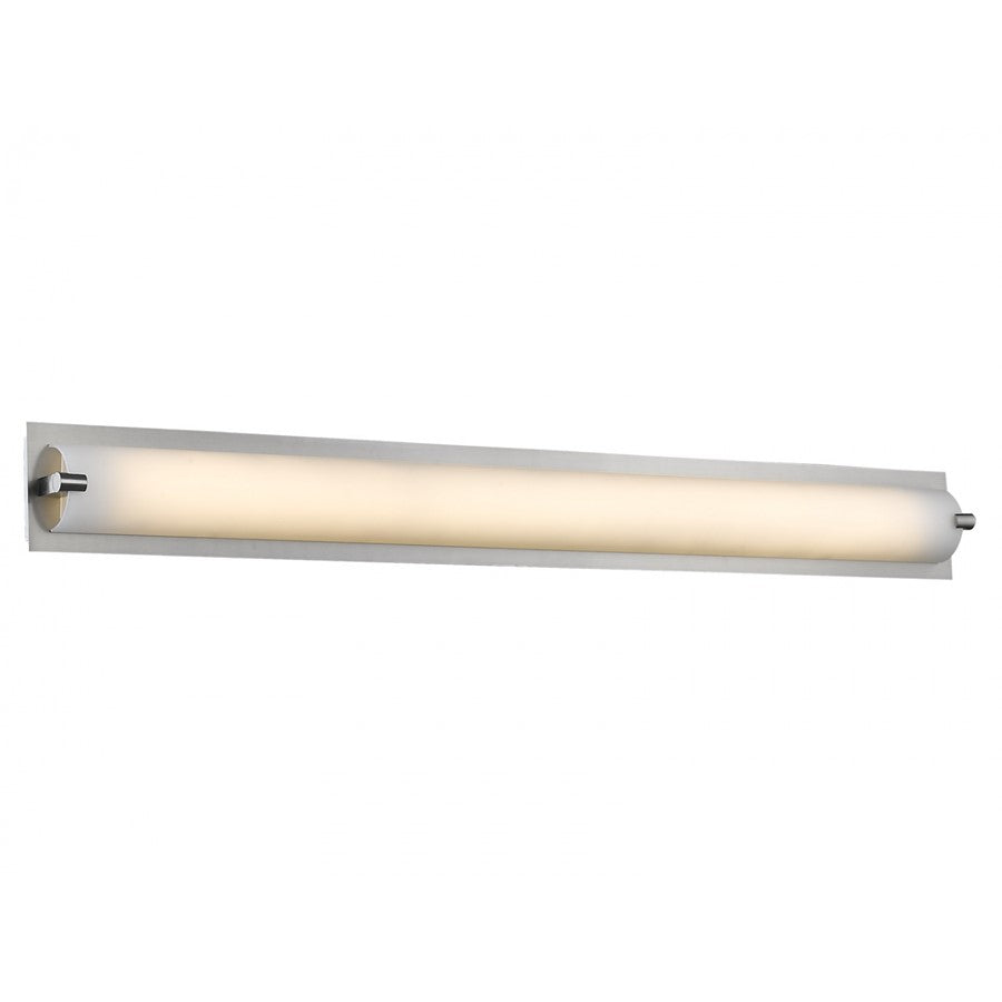 Avenue Cermack St. 38in 1-Light LED Vanity Light | Modern Brushed Nickel and Glass | Bathroom Vanity | 38 x 4 x 2 in | Model HF1116-BN