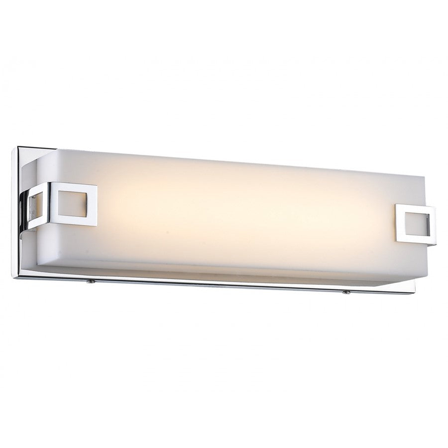 Avenue Cermack St. 38in 45W LED Vanity Light | Polished Chrome Steel and Glass | Bathroom Vanity | 38 x 3 x 5 in | Model HF1119-CH
