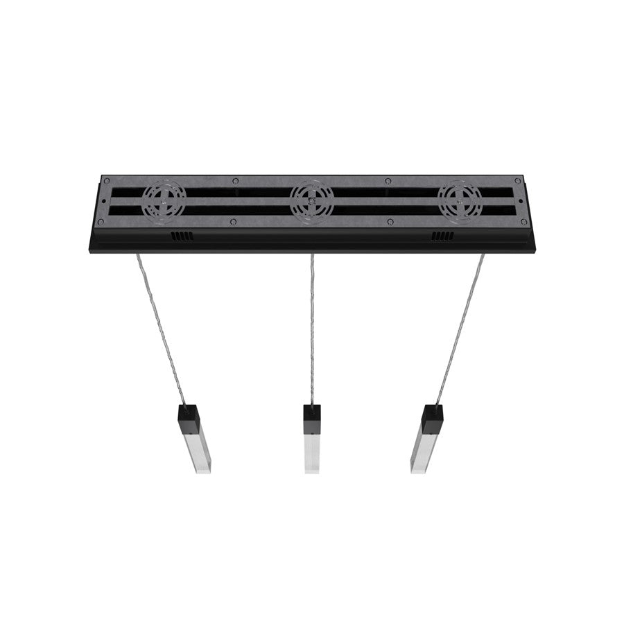 Avenue Original Glacier 3Lt 130" Pendant, Black/Snow