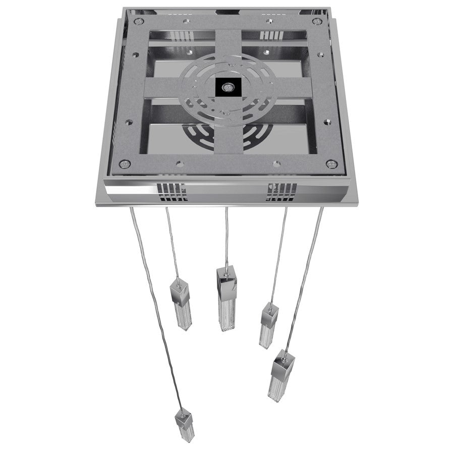 Avenue Lighting Boa 5Lt 144" Pendant/Multi Port, Chrome