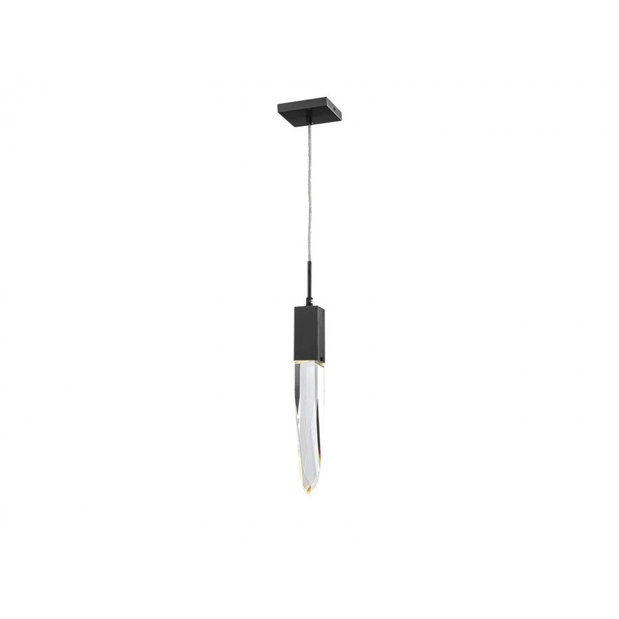 Avenue Lighting Aspen 1Lt 120" Pendant, Bronze/Clear Crystal