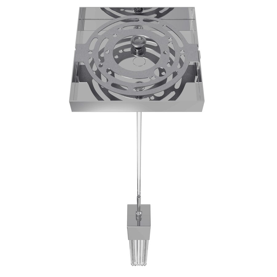 Avenue Lighting Boa 1 Light 120" Pendant, Polished Chrome