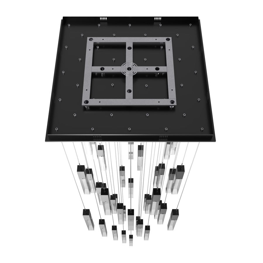 Avenue Original Glacier 41Lt 174" Pendant, Bronze/Crystal