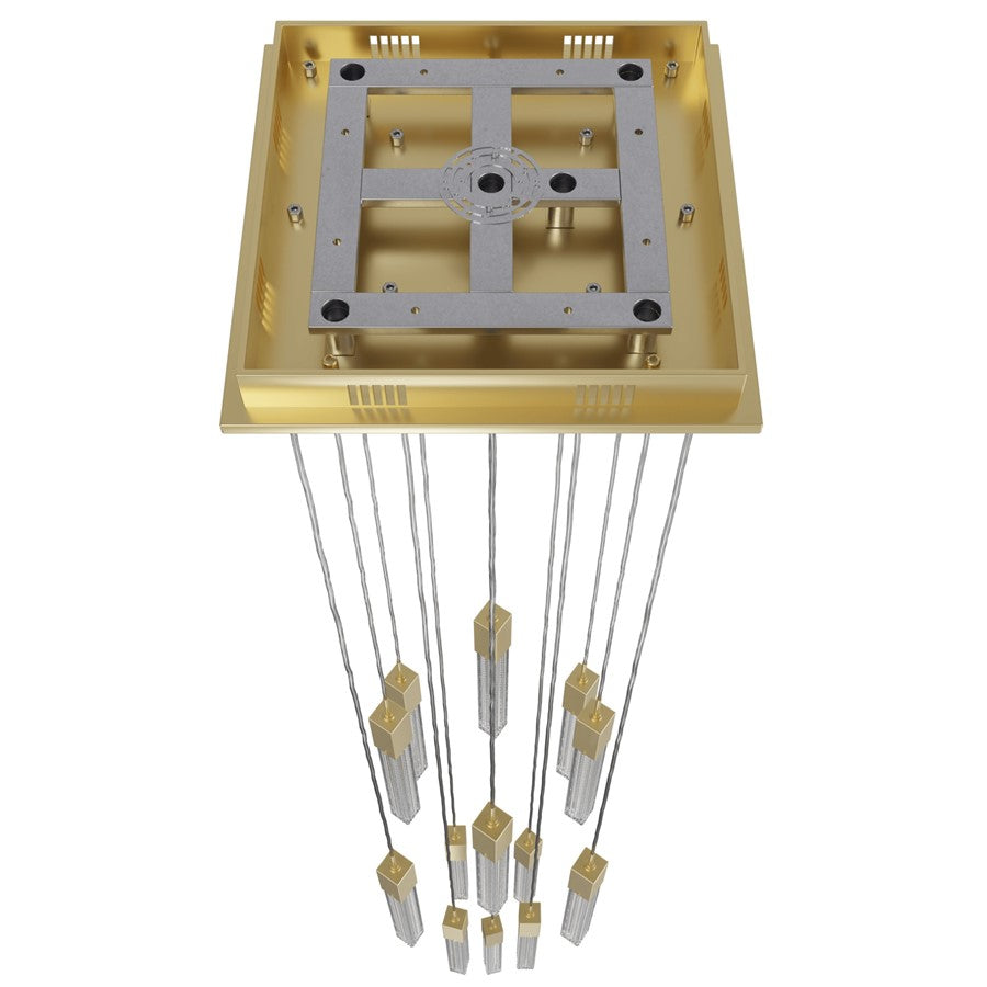Avenue Lighting Boa 13Lt 148" Pendant/Multi Port, Brass