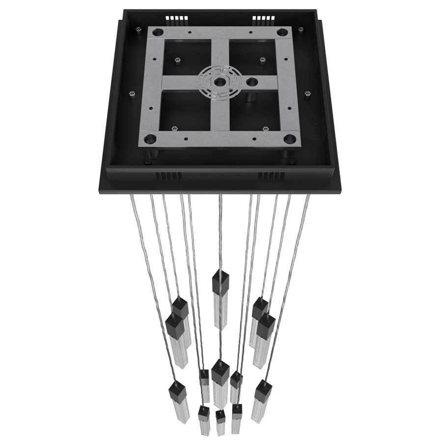 Avenue Lighting Boa 13 Light 148" Pendant/Multi Port , Black