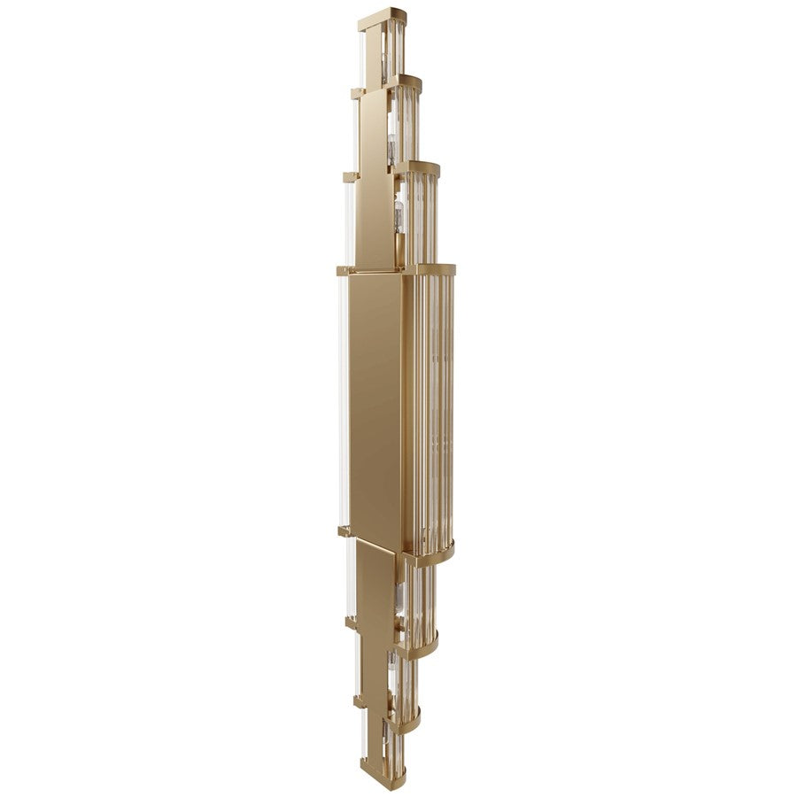 Avenue Lighting Waldorf 11 Light 38" Wall Sconce, Aged Brass