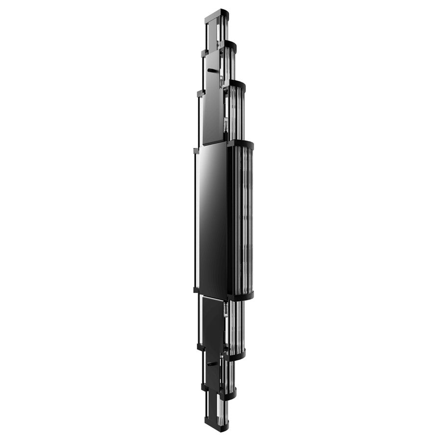 Avenue Lighting Waldorf 14 Light 50" Wall Sconce, Polished Gunmetal