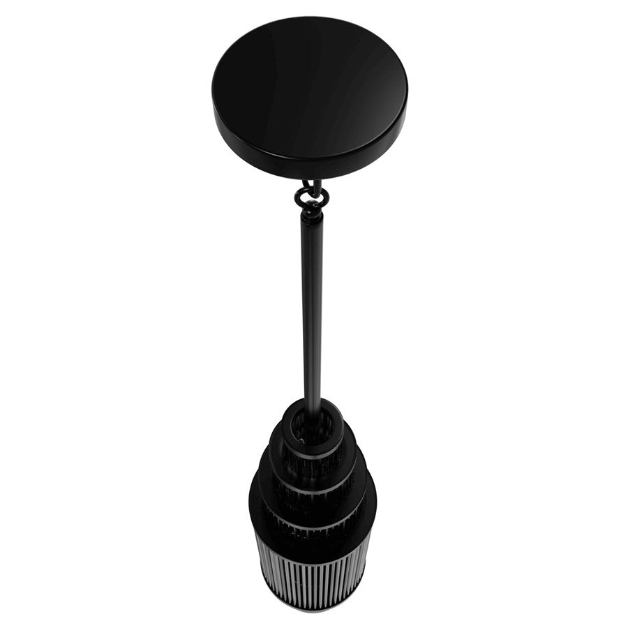 Avenue Lighting Waldorf 13 Light 38" Pendant, Polished Gunmetal