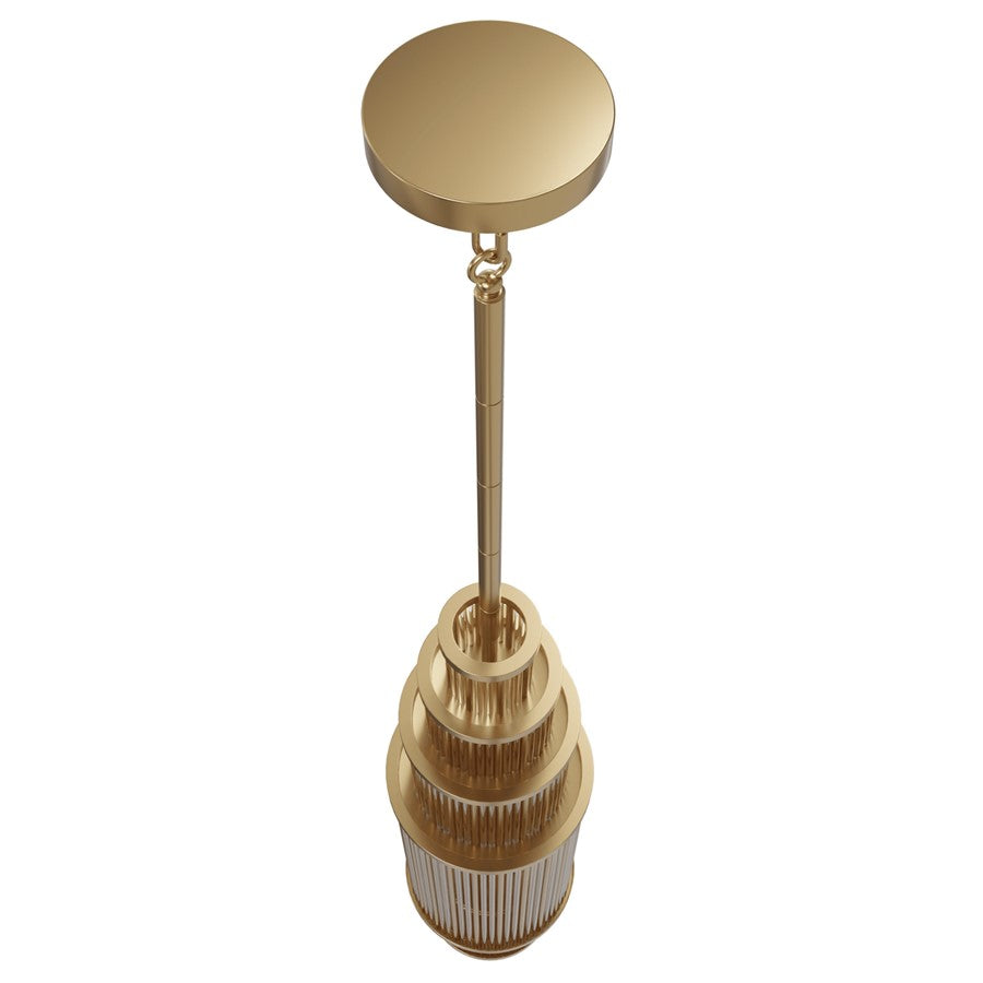 Avenue Lighting Waldorf 17 Light 50" Pendant, Aged Brass