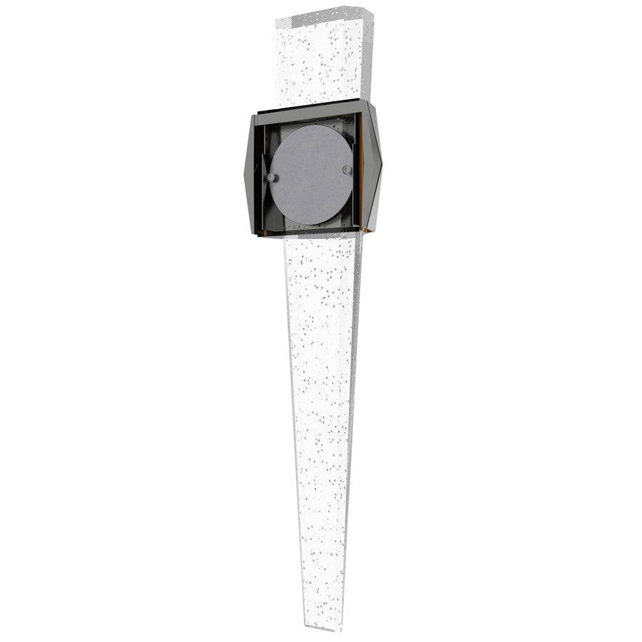 Avenue Original Glacier LED 24" Geo Sconce, Nickel/Bubble Crystal