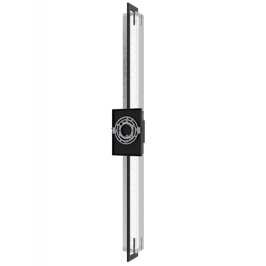 Avenue Original Glacier LED 39" Wall Sconce, Black/Bubble Crystal