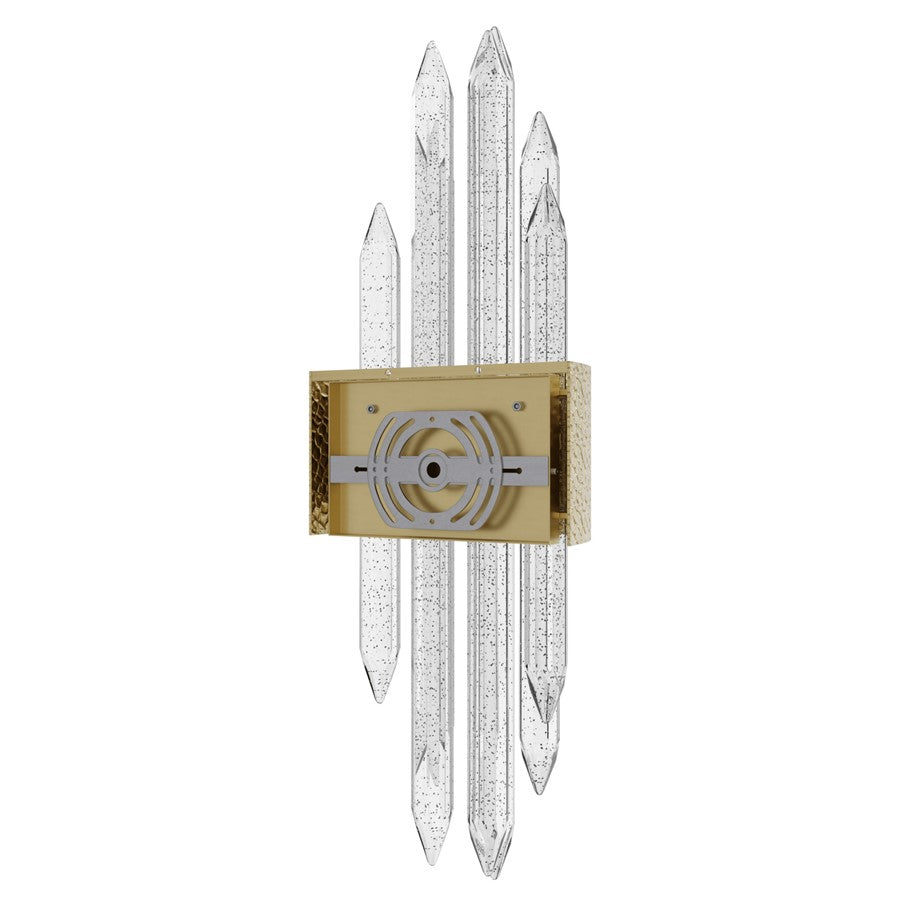 Avenue Lighting Aspen AC LED 22" Wall Sconce, Hammered Brush Brass