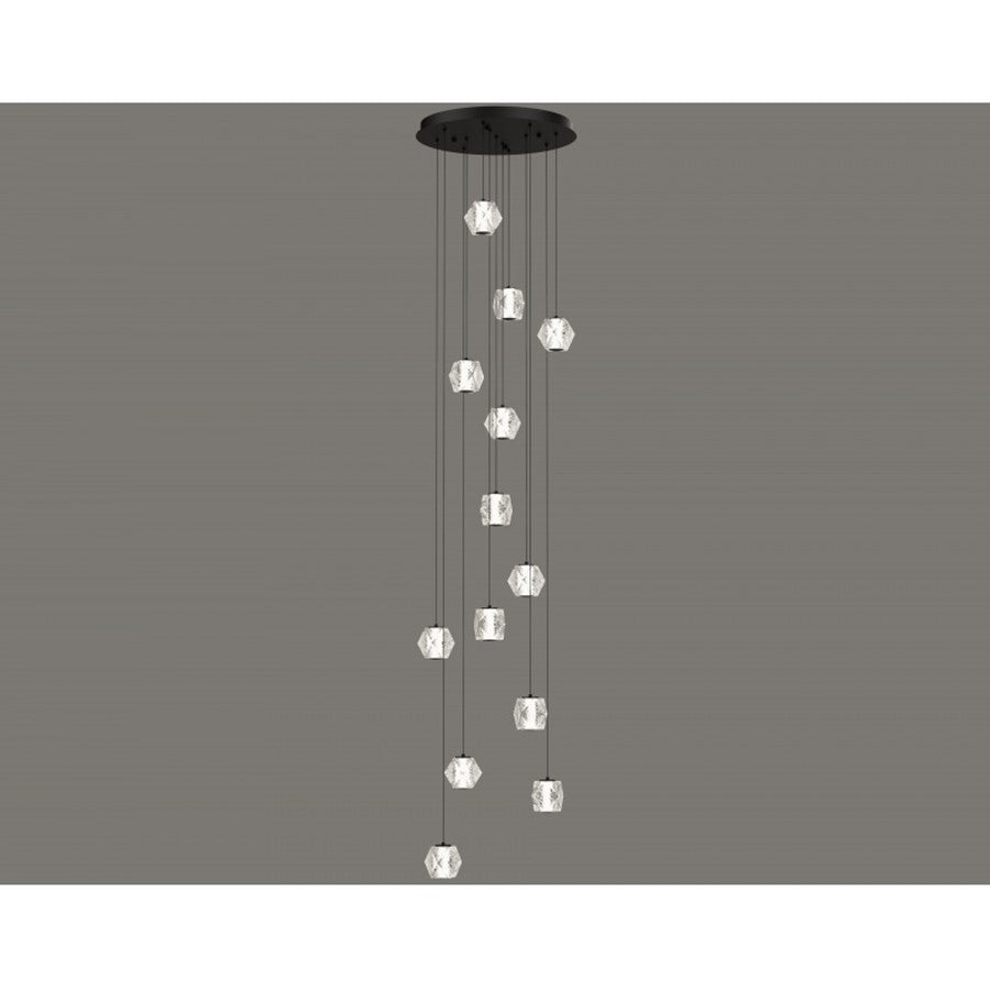 Avenue Lighting Beluga 13 Light 203" Pendant/Multi Port , Black
