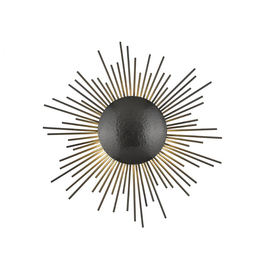 Avenue Lighting Marquee St. 3Lt 22" Wall Sconce, Hammered Bronze