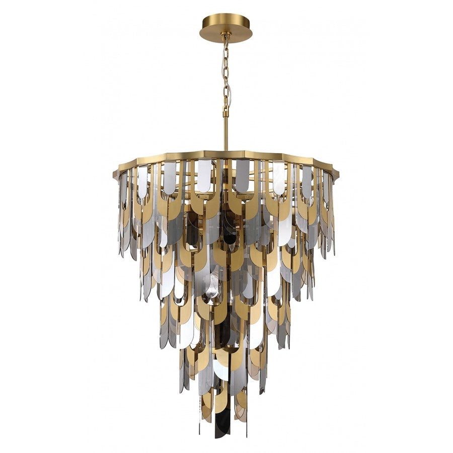 Avenue Lighting Paramount 46"W Pendant, Aged Brass
