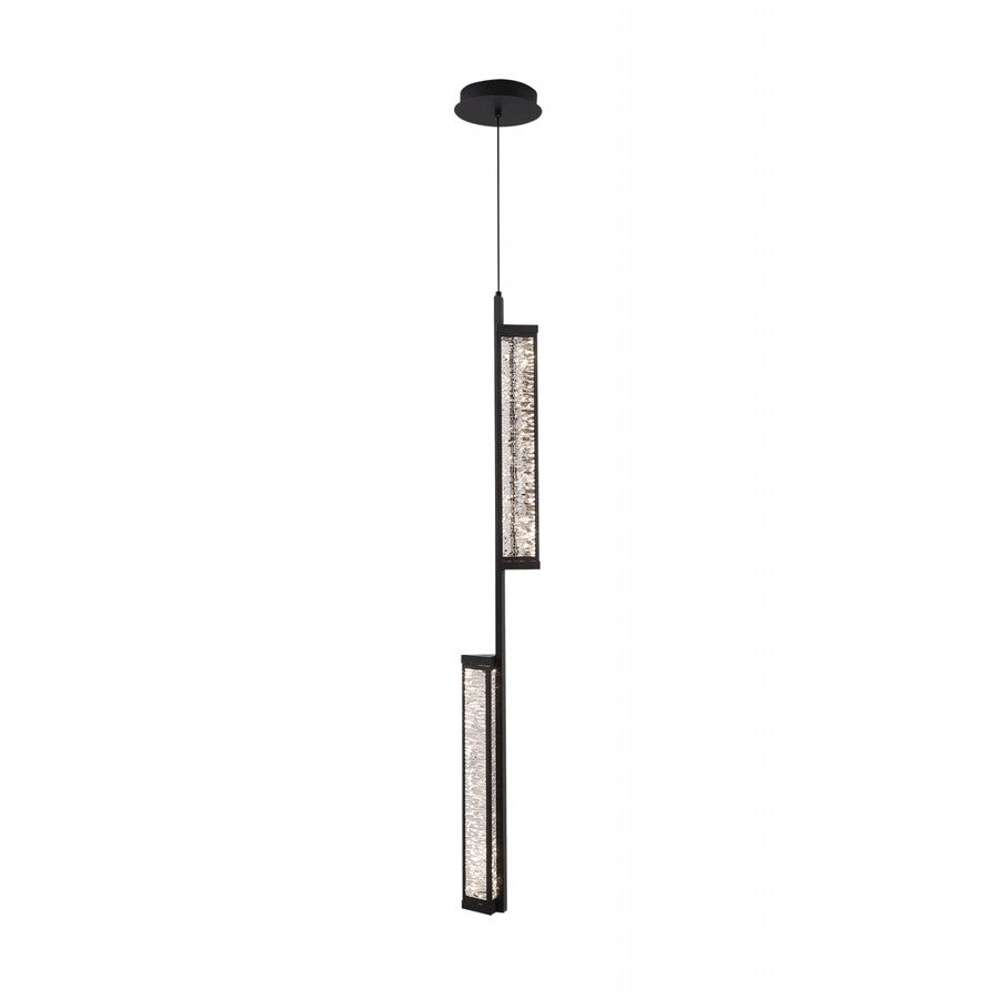 Avenue Lighting Metropole 2-Light 178"H Pendant, Black - AEHF7180-BK