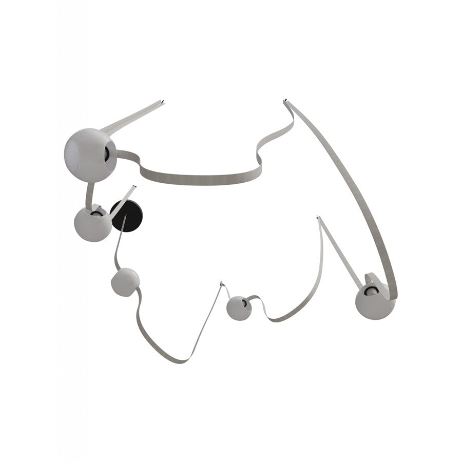 Avenue Fremont Belt 5-Lt 551"L Pendant, IV/WH Open Globes