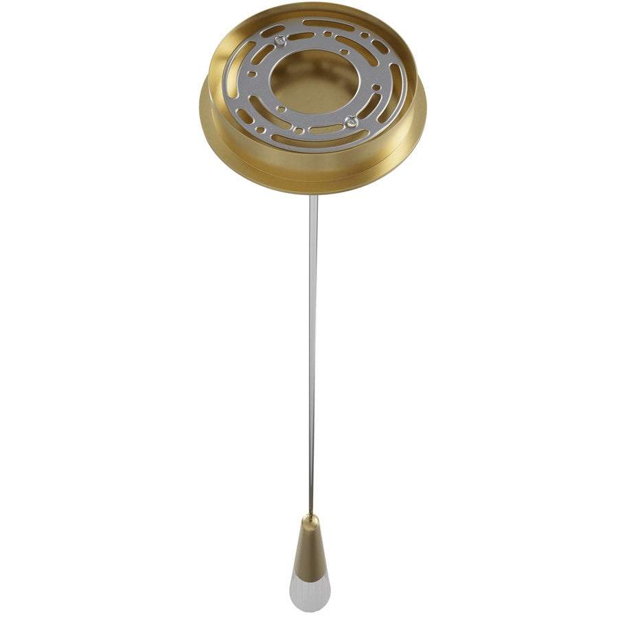 Avenue Lighting Encino 1 Light 15" Pendant, Brushed Brass