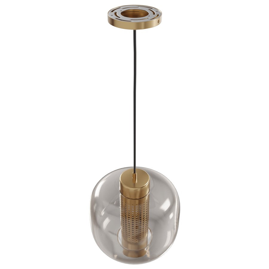 Avenue Lighting Cosmopolitan 1 Light 10" Pendant, Aged Brass