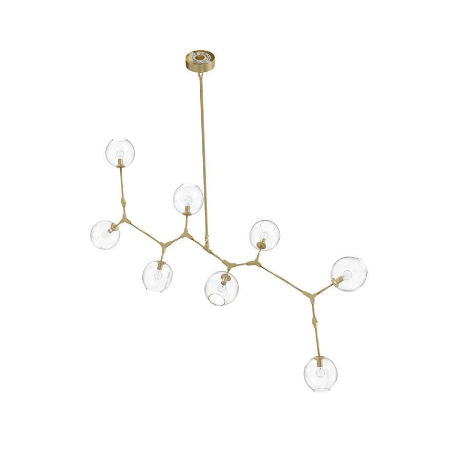 Avenue Lighting Fairfax Ave. 8 Light 30" Chandelier, Brushed Brass