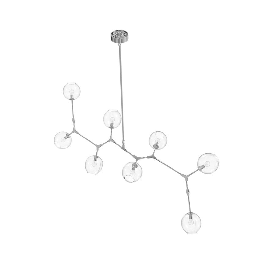 Avenue Lighting Fairfax Ave. 8 Light 30" Chandelier, Matte Chrome